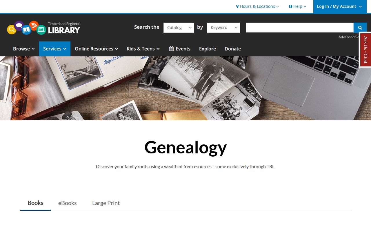 Tumwater city directory genealogy resources from Timberland Regional Library