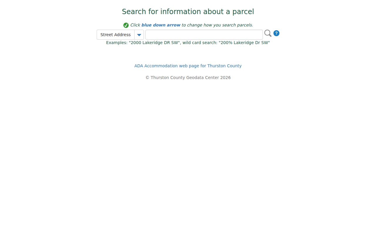 Tumwater residents directory parcel map